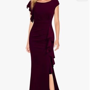 Never worn Side Split Evening Cocktail Long Dress - Large